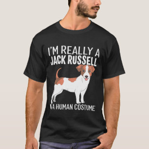 My Human Costume Im A Really Jack Russell Dog Hall T-Shirt
