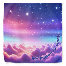 My human is single bandana