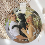 My Humans Are Getting Married Custom Dog Photo Keychain<br><div class="desc">Celebrate your engagement and give unique dog wedding save the dates with these custom photo, and personalized 'My Humans Are Getting Married" wedding save the date keychain. This custom photo wedding keychain is perfect for engagement party favors, and an alternative to dog save the date cards. Customize with your favorite...</div>