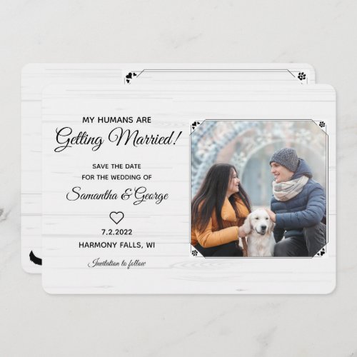 My Humans Are Getting Married_Dog Save the Date Invitation