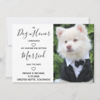 My Humans Are Getting Married - Dog Wedding Save The Date