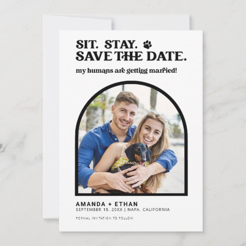 My Humans Are Getting Married Dog Wedding Save The Date