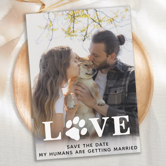 My Humans Are Getting Married Dog Wedding Save The Date (Creator Uploaded)
