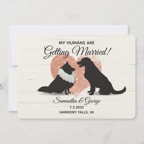My Humans Are Getting Married_Dogs Save the Date Invitation