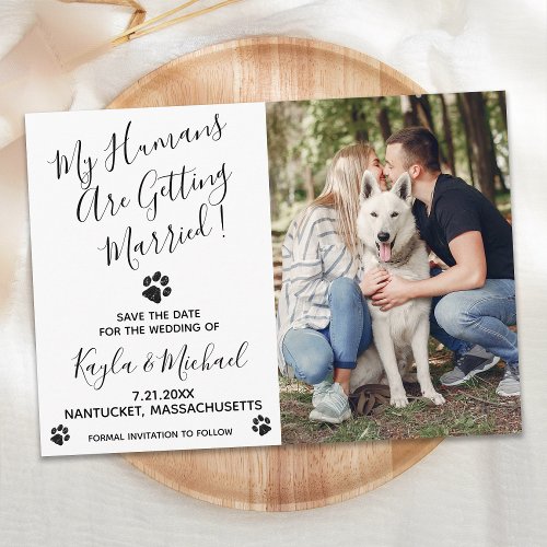 My Humans Are Getting Married_ Elegant Dog Wedding Save The Date