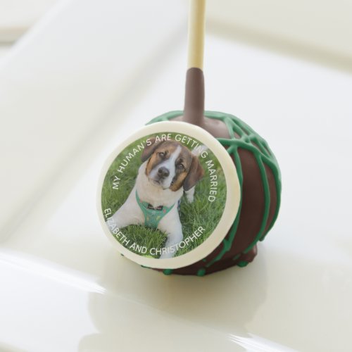 My Humans Are Getting Married Engagement Photo  Cake Pops