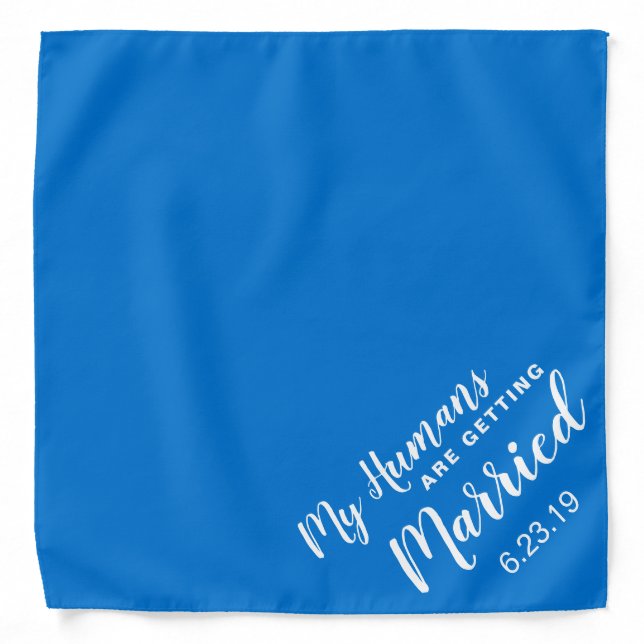 My Humans Are Getting Married Personalized Pet Bandana (Front)