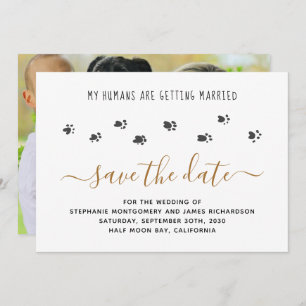 My Humans Are Getting Married Pet Photo Wedding Save The Date