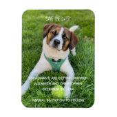 My Human's Are Getting Married Photo Save the Date Magnet (Vertical)