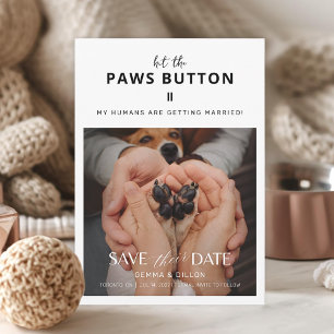My Humans Are Getting Married Save The Date Card