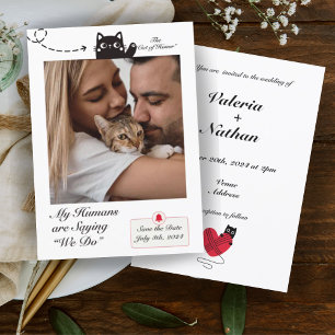 My Humans are Saying We Do Cat Photo Invitation