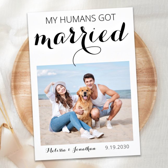 My Humans Got Married Dog Elopement Announcement