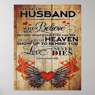 My Husband Birthday Gift | Letter For Husband | Poster