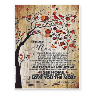 My Husband Gift   Letter For Him   Temporary Tattoos