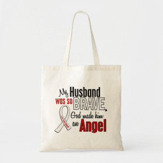 My Husband Is An Angel Lung Cancer Tote Bag