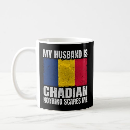 My Husband is Chadian Flag for Wife Chad Chadian H Coffee Mug