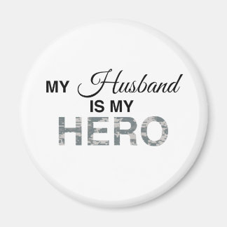 My Husband is my Hero Digital Camouflage Magnet