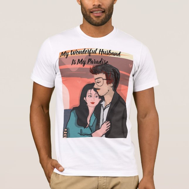 My Husband is My Paradise T-Shirt (Front)