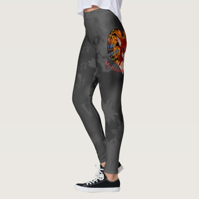 My Husband Loves Me Naughty Vixen Hotwife Leggings (Left)