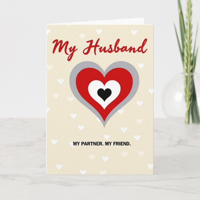 My Husband My Love Forever Card (Front)