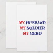My husband, my soldier, my hero (Front/Back)