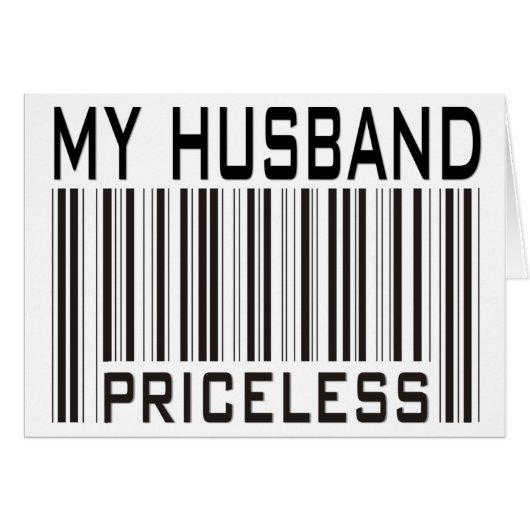 My Husband Priceless Cards (Front Horizontal)