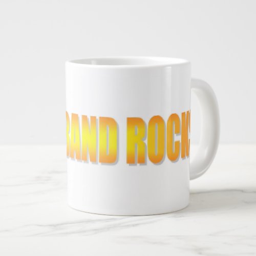 My Husband Rocks Giant Coffee Mug