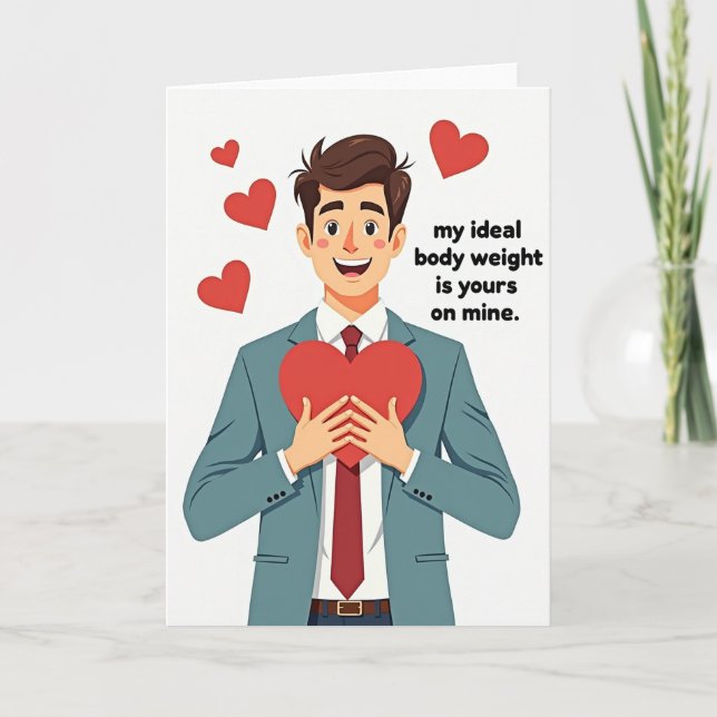My Ideal Body Weight Funny Card (Front)