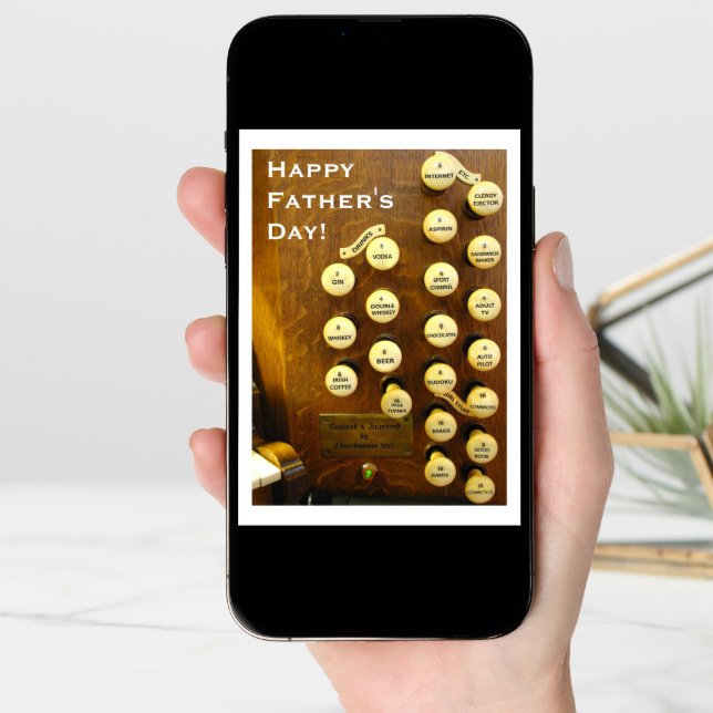 My ideal organ Father's Day card (Front Digital)