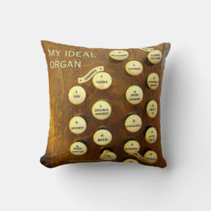 My ideal organ throw pillow