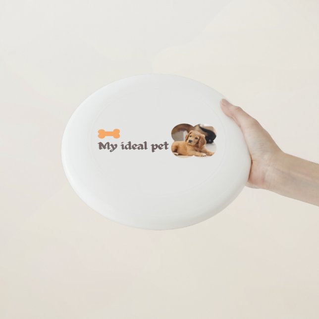 My Ideal Pet – Puppy Love Design Wham-O Frisbee (In Hand)