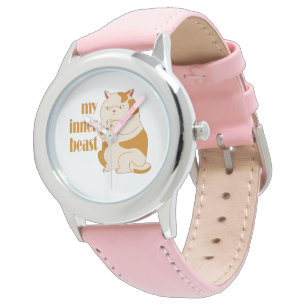 My inner beast lazy fat cat motivational quote watch