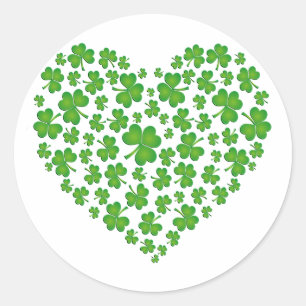 My Irish Heart Classic Round Sticker