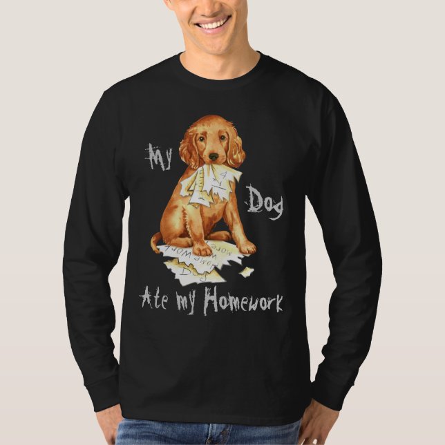 My Irish Setter Ate My Homework T-Shirt (Front)