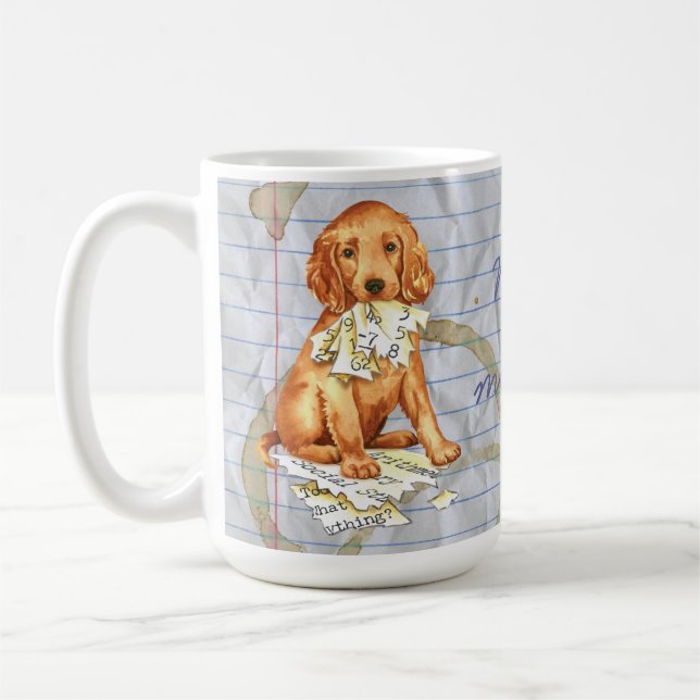My Irish Setter Ate My Lesson Plan Coffee Mug (Left)