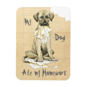 My Irish Wolfhound Ate my Homework Magnet