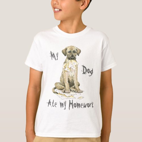 My Irish Wolfhound Ate my Homework T_Shirt