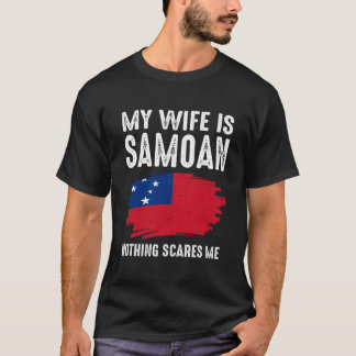 My Is Samoan Nothing Scare Me Flag Heritage Roots T-Shirt