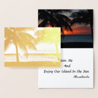 My Island Love Foil Card