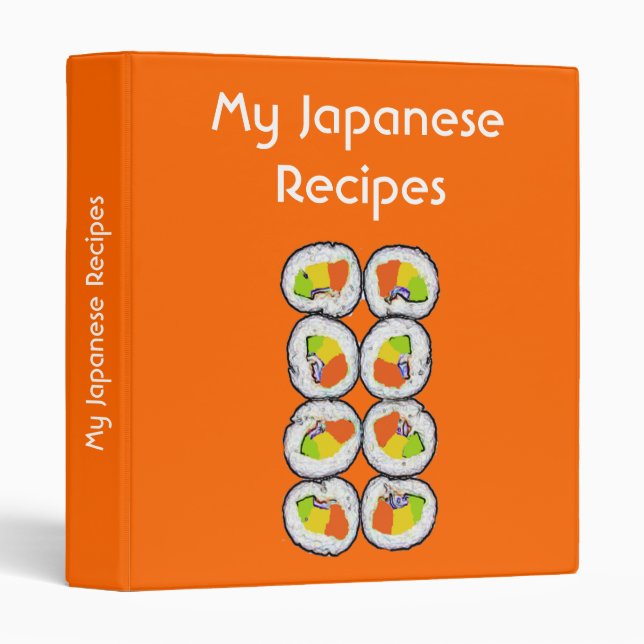 My Japanese Recipes Binder (Front/Spine)