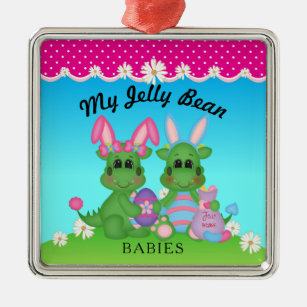 My Jelly Bean Home Décor Furnishings Pet Supplies Zazzle My Jelly Bean Babies Dragon Easter Bunny Ornament