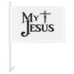 My Jesus Car Flag