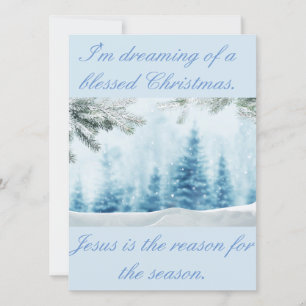 My Jesus Is The reason for The Season Holiday Card