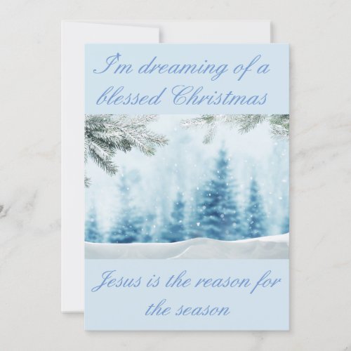 My Jesus Is The reason for The Season Holiday Card