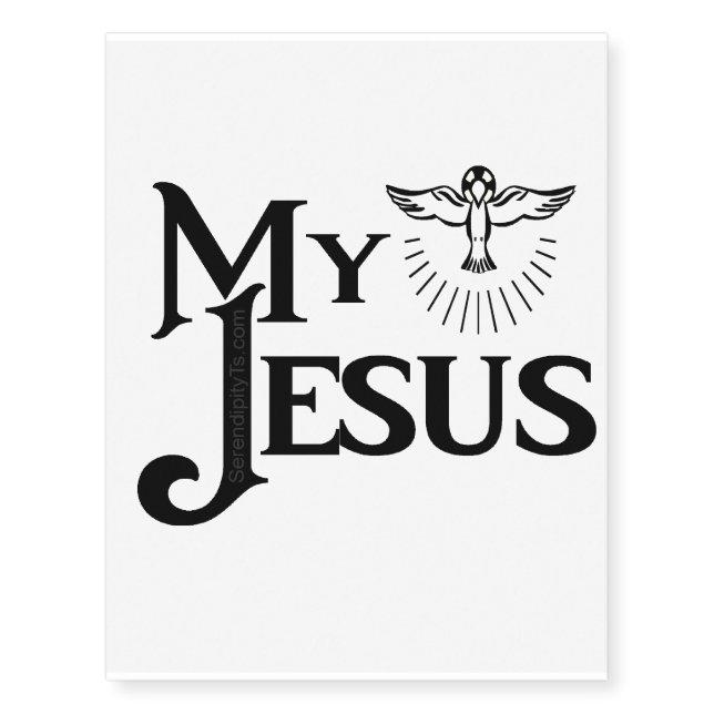 My Jesus Temporary Tattoos (Front)