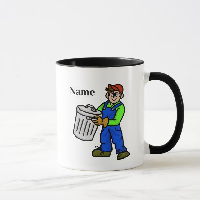 My Job Stinks Garbage Man Mug  (Customize It) (Right)