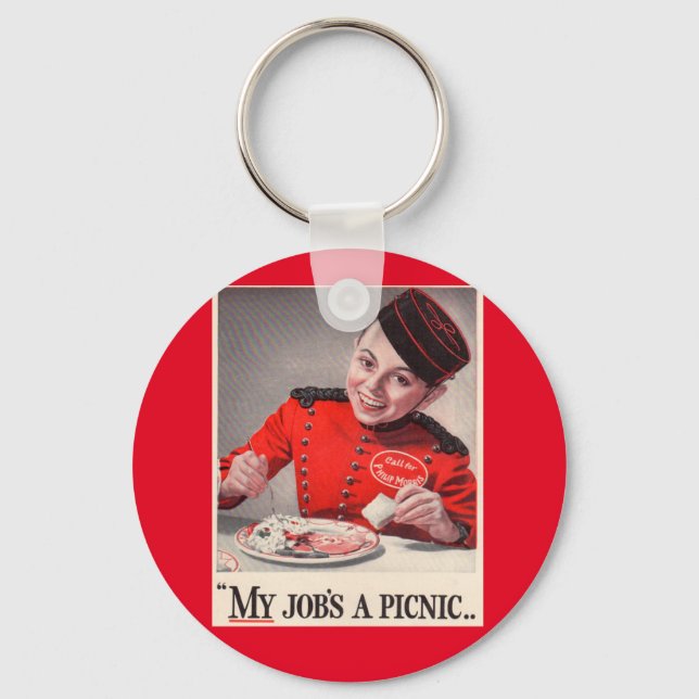 My Job's a Picnic Keychain (Front)