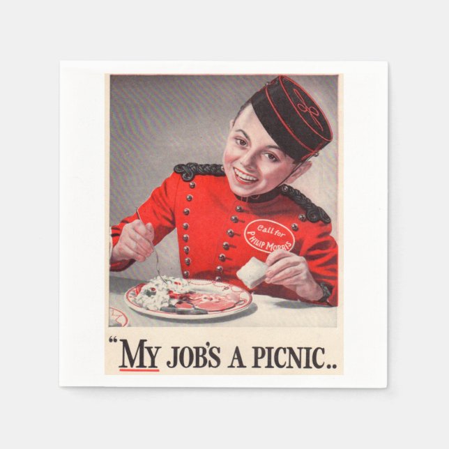 My Job's a Picnic Paper Napkins (Front)