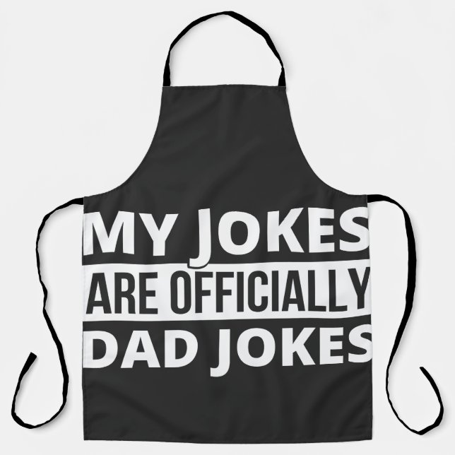 my jokes are dad jokes apron (Front)