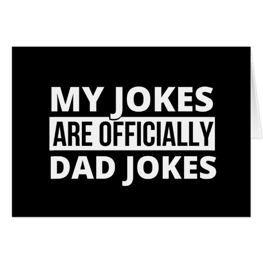 my jokes are dad jokes cards (Front Horizontal)